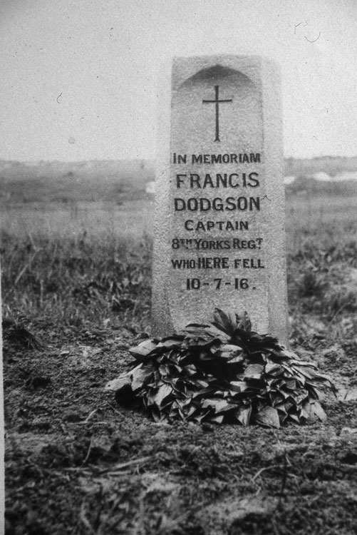 Captain Dodgson's Memorial at Contalmaison, France